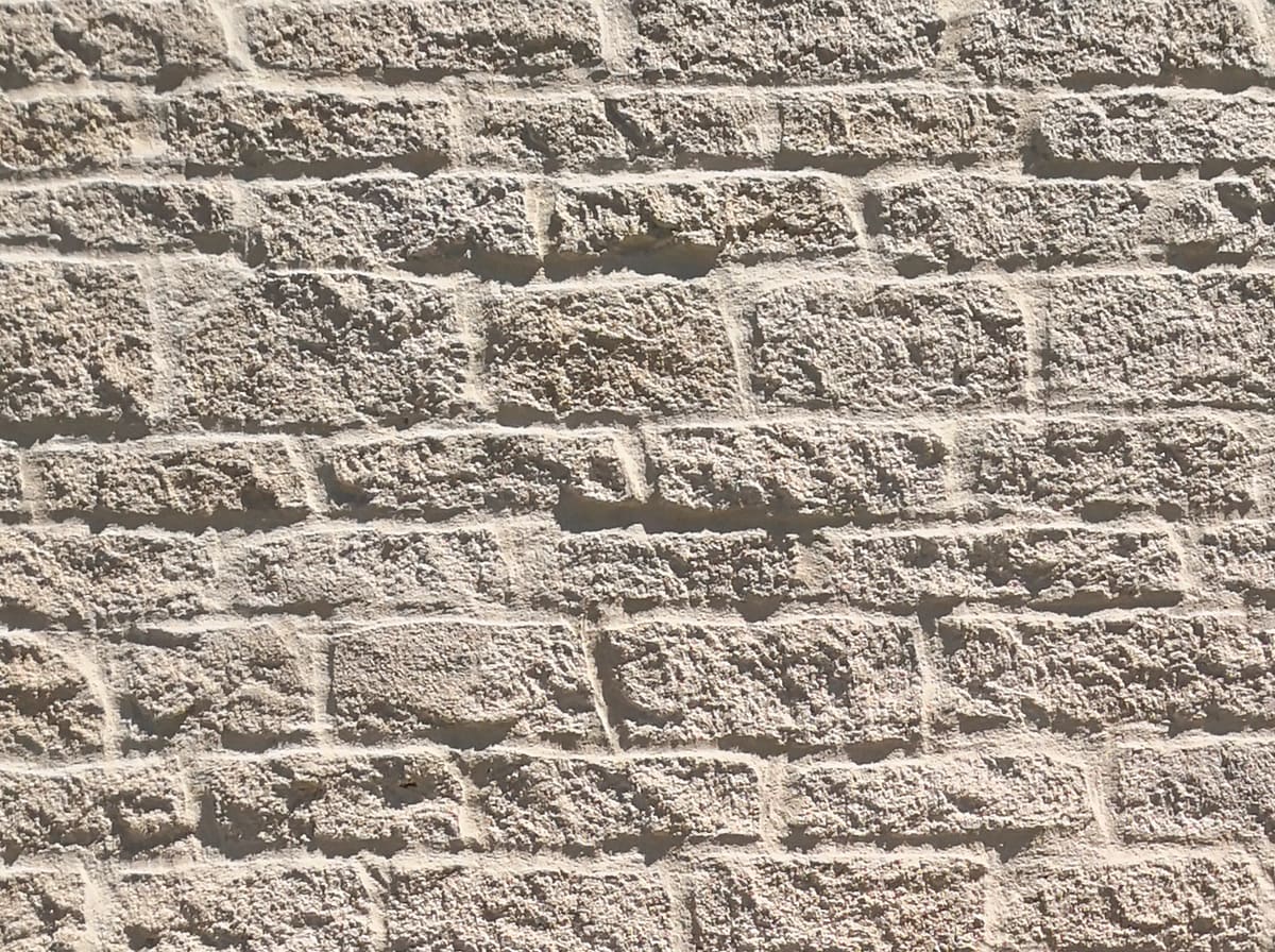 Échantillon de moellons bruts, beige clair
