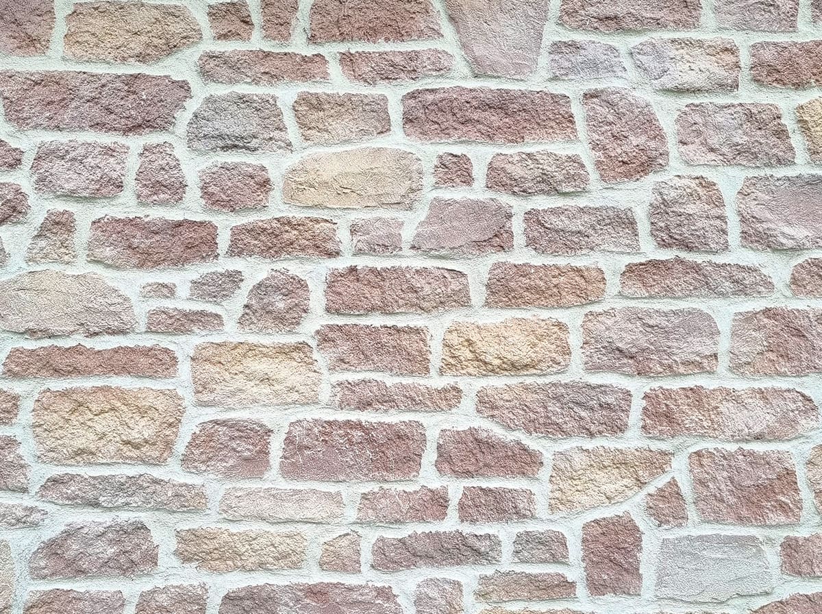 Échantillon de grès des Vosges, beige rosé