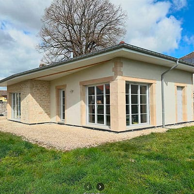 Photo avis Google maison de Mr Didier Thaon imitation pierre sur brique rouge