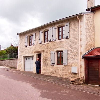 Rénovation maison en pierre avec joint à la chaux à Vittel